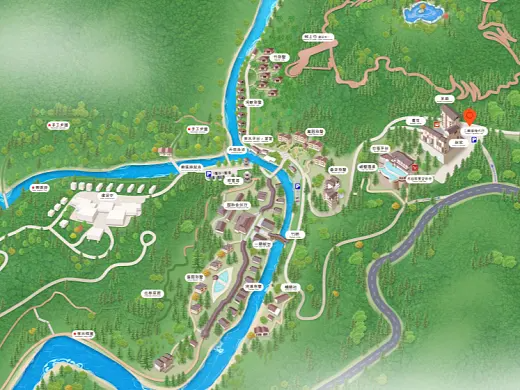 仙桃结合景区手绘地图智慧导览和720全景技术，可以让景区更加“动”起来，为游客提供更加身临其境的导览体验。